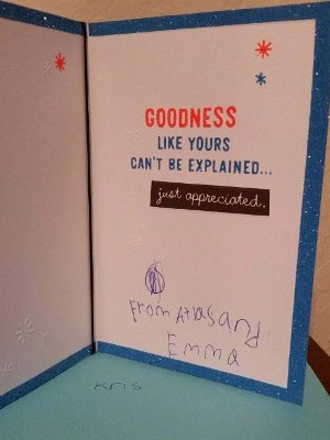 How Are You So Awesome Card - Inside