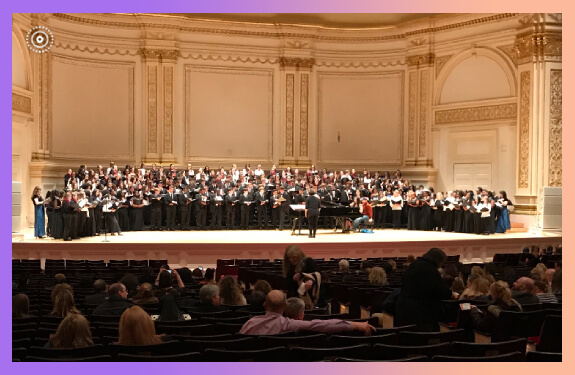 Our vocal student sang at Carnegie Hall last week!